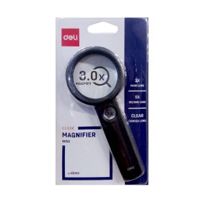 عکس ذره بین دلی Deli کوچک دو تایی 3.0x مدل کلاسیک کد 9092 - شماره 9