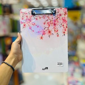 عکس تخته شاسی A4 آلپر طرح شکوفه های صورتی بدنه فلزی - شماره 15