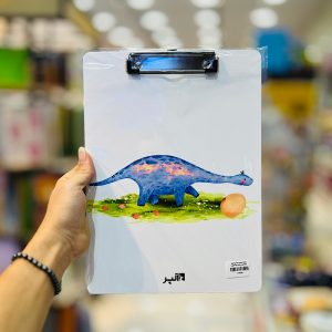 عکس تخته شاسی A4 آلپر طرح دایناسور و بچه بدنه فلزی - شماره 5