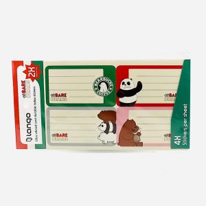 عکس برچسب اسم طرح خرس و پاندا لانگو - شماره 2