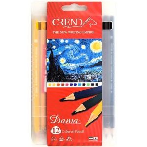 عکس مداد رنگی 12 رنگ جعبه پلاستیکی کرند CREND مدل ونگوک - شماره 3