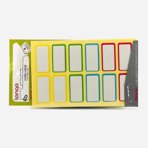 عکس برچسب اسم طرح رنگی سایز 4 در 2 لانگو - شماره 11
