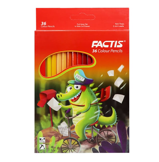 تصاویر مداد رنگی 36 رنگ جعبه مقوایی فکتیس FACTIS کد 112336 (طرح گرافیکی جور) مداد رنگی 36 رنگ جعبه مقوایی فکتیس FACTIS کد 112336 (طرح گرافیکی جور)