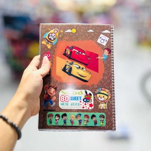 عکس دفتر 80 برگ مجلد حاشیه دار طرح مک کوئین سیبو کد M 41/2 - شماره 6