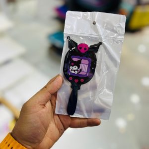 عکس آینه دسته دار چوبی طرح کرومی مشکی و اتاقش - شماره 1