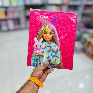عکس کلاسور 4 حلقه باربی صورتی جلد سخت سیبو SIBO کد 68/2 - شماره 1