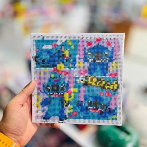 عکس نقاشی الماسی طرح استیج 4 تایی سایز 20 در 20 مدل بوم دار - شماره 1