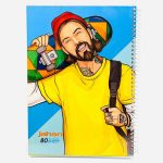 عکس دفتر 80 برگ طرح مرد و اسکیت جهان کد 812 - شماره 7