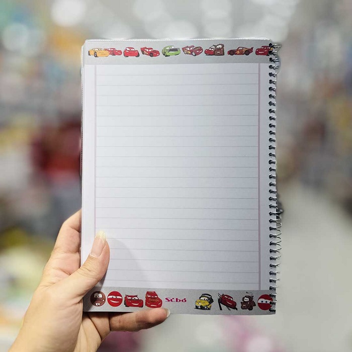 تصاویر دفتر 100 برگ حاشیه دار سیبو طرح مک کوئین کد A 38 دفتر 100 برگ حاشیه دار سیبو طرح مک کوئین کد A 38