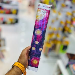 عکس نقاشی الماسی طرح ونگوگ شب پرستاره بنفش سایز 40 در 50 مدل رولی - شماره 14