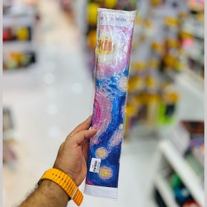 عکس نقاشی الماسی طرح ونگوگ شب پرستاره صورتی سایز 40 در 50 مدل رولی - شماره 2
