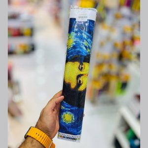 عکس نقاشی الماسی طرح ونگوگ مونالیزا سایز 40 در 50 مدل رولی - شماره 3