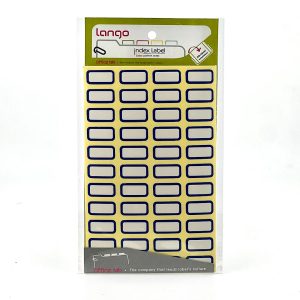 عکس برچسب اسم طرح آبی سایز 2 در 1 لانگو - شماره 1