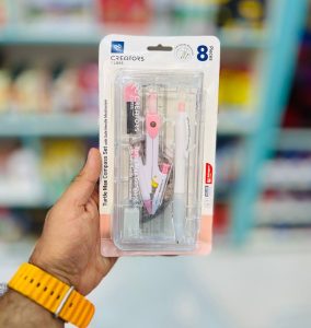 عکس ست پرگار کلاسیک مدل ترتل مکس Turtle Max کد CCTMC7-3 رنگ صورتی - شماره 3
