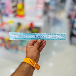 عکس خط کش 30 سانتی لوکی LUCKY طرح سینمارول آبی - شماره 7