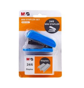 عکس منگنه مینی سایز MG 24/6 همراه سوزن رنگ آبی - شماره 5