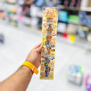 عکس استیکر بلند فانتزی کاپی بارا رنگ قهوه ای - شماره 11