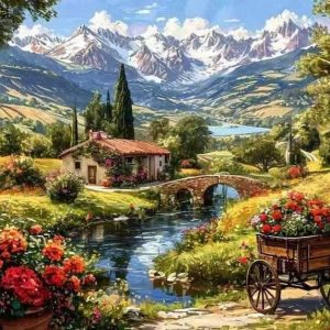 عکس نقاشی الماسی طرح بزرگسال 40در50 کد T16 - شماره 4