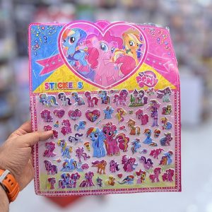 عکس استیکر بزرگ برجسته همراه با نقاشی طرح پونی و دوستان کد 63334 - شماره 2