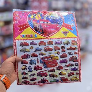 عکس استیکر بزرگ برجسته همراه با نقاشی طرح مک کوئین قرمز کد 63334 - شماره 3