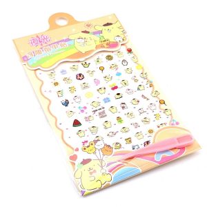 عکس استیکر ناخن فانتزی کودکانه طرح پوپوریو زرد کد 34416 - شماره 13