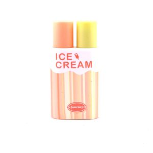عکس هایلایتر دوقلو پاستلی فانتزی ICE CREAM مدل بستنی رنگ زرد و نارنجی کد 2271 - شماره 7