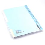 عکس یدک کلاسور 20 سوراخ برگ تحریر 100 برگ رنگ آبی کد 9252 - شماره 1