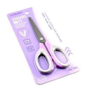 عکس قیچی دسته سیلیکونی دی ال DL سایز 16 سانتی رنگ بنفش کد 3250 - شماره 8