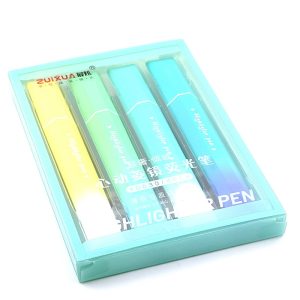 عکس هایلایتر 4 رنگ ژویکسا ZUIXUA مدل قلمی مکعبی کد F680 - شماره 1