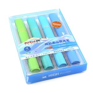 عکس هایلایتر 4 رنگ ژویکسا ZUIXUA مدل کوهستان یخ کد F0677 - شماره 2