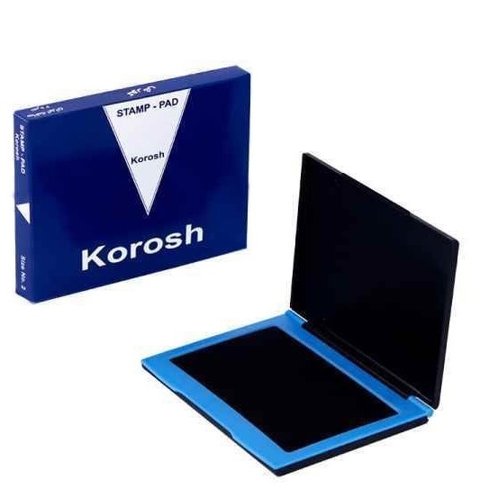 تصاویر استامپ سایز بزرگ کوروش Korosh رنگ آبی استامپ سایز بزرگ کوروش Korosh رنگ آبی