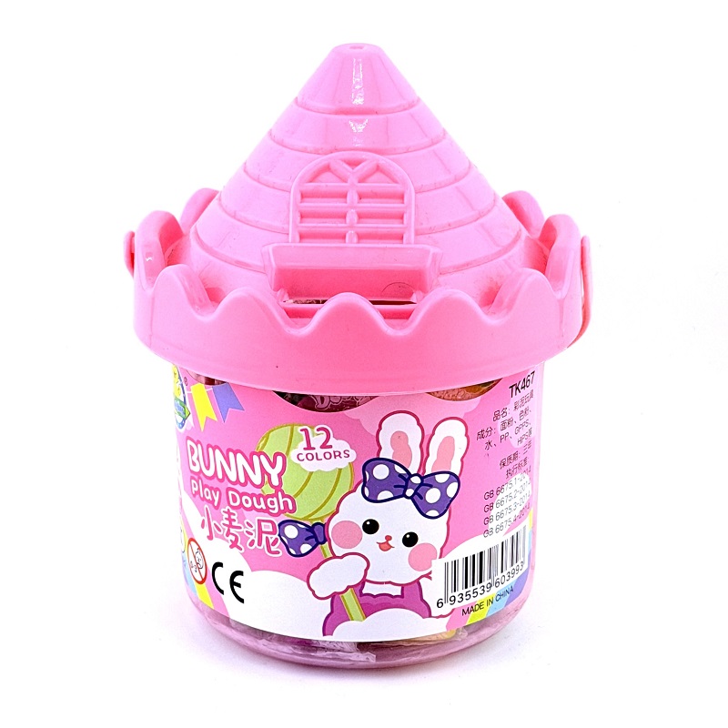 تصاویر خمیر بازی 12 رنگ وارداتی طرح قلعه مدل BUNNY رنگ صورتی خمیر بازی 12 رنگ وارداتی طرح قلعه مدل BUNNY رنگ صورتی