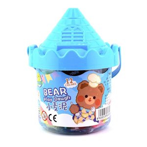 عکس خمیر بازی 12 رنگ وارداتی طرح قلعه مدل BUNNY رنگ آبی - شماره 5