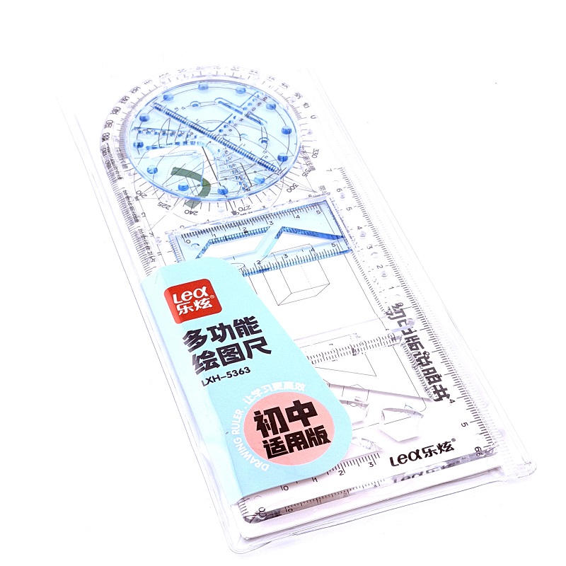 تصاویر خط کش اشکال هندسی لئوکس LEOX رنگ آبی کد 5363 خط کش اشکال هندسی لئوکس LEOX رنگ آبی کد 5363