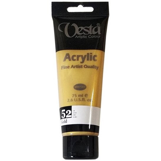 تصاویر رنگ اکریلیک وستا VESTA رنگ Gold شماره 52 رنگ اکریلیک وستا VESTA رنگ Gold شماره 52