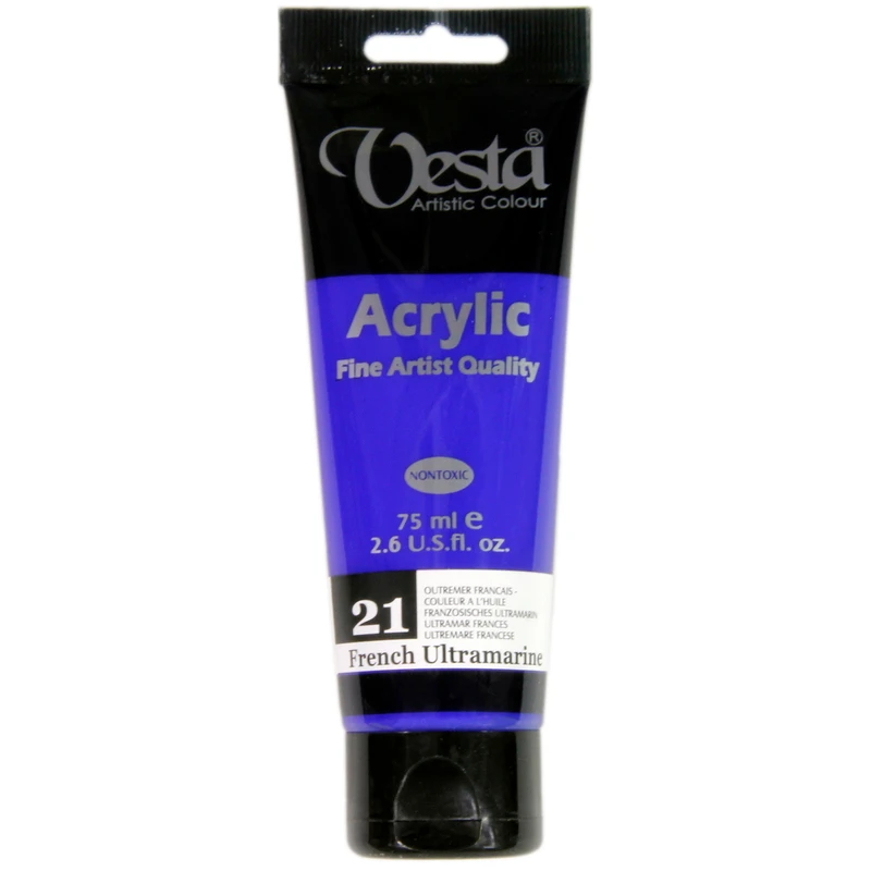 تصاویر رنگ اکریلیک وستا VESTA رنگ French Ultramarine شماره 21 رنگ اکریلیک وستا VESTA رنگ French Ultramarine شماره 21