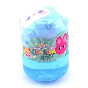 عکس فیجت و اسلایم دوتایی کریستال کلی Crystal Clay طرح خرگوش آبی کد 7877 - شماره 2