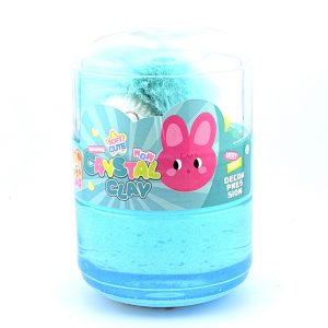 عکس اسلایم و جاسوئیچی دوتایی کریستال کلی Crystal Clay طرح جغد سبز آبی کد 7877 - شماره 7