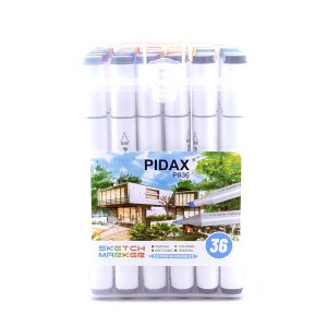 عکس ماژیک دوسر راندو پیداکس PIDAX بسته 36 رنگی - شماره 3