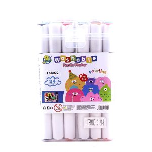 عکس ماژیک دوسر راندو وارداتی واشابل WASHABLE بسته 24 رنگی کد 8022 - شماره 4