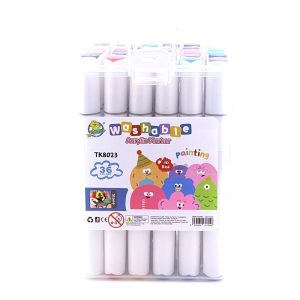 عکس ماژیک دوسر راندو وارداتی واشابل WASHABLE بسته 36 رنگی کد 8023 - شماره 2