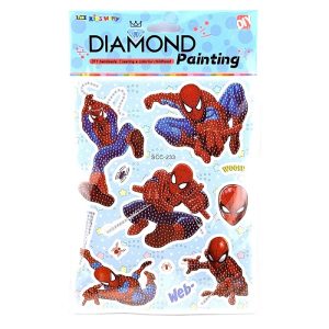 عکس نقاشی الماسی استیکری دیاموند DIAMOND طرح مرد عنکبوتی کد 227 - شماره 7