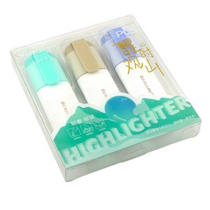 عکس هایلایتر 3 رنگ پی سی اس PCS بسته سبز کد F0683 - شماره 1