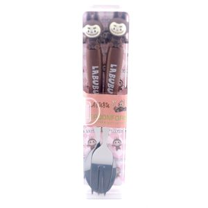 عکس ست قاشق چنگال فانتزی اسپونفورک SPOONFORK طرح لبوبو قهوه ای کد 340833 - شماره 9