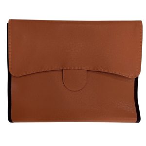عکس کیف اجلاس و مدارک پاپکو PAPCO طرح چرمی رنگ قهوه ای کد KLD-10 - شماره 3