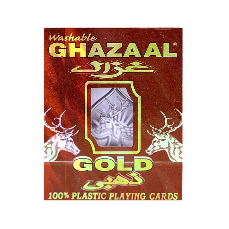 تصاویر ورق بازی 52 عددی غزال ذهبی GHAZAAL GOLD قابدار (اورجینال) ورق بازی 52 عددی غزال ذهبی GHAZAAL GOLD قابدار (اورجینال)