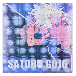 عکس نقاشی الماسی طرح پسر ساتورو گوجو Satoru Gojo سایز 30 در 30 مدل بوم دار کد Q361 - شماره 13