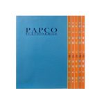 عکس کاور 50 میکرون پاپکو PAPCO سایز A4 بسته 100 عددی لبه نارنجی کد 11-A4 - شماره 1