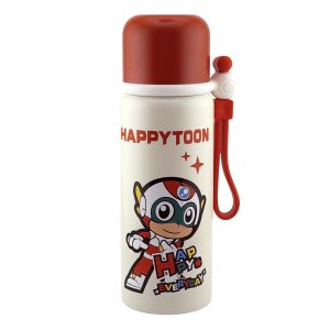 عکس تراول ماگ بلند هپی تون Happy Toon طرح Happy قرمز حجم 500 میلی لیتر - شماره 9