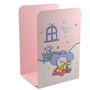 عکس نگهدارنده کتاب فلزی (شلف) طرح خرگوش صورتی Enjoy your lilev بسته 2 عددی - شماره 2